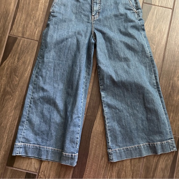 Joie MaryLu Crop Wide Leg Culotte Jeans in Denim Sky Wash Sz 4 *NO BELT* - Picture 3 of 8